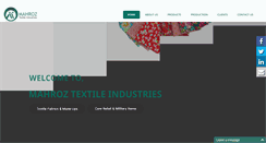 Desktop Screenshot of mahroztextileindustries.com